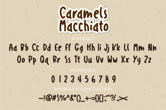 Caramels Macchiato Font Poster 2