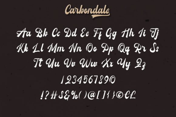 Carbondale Font Poster 4