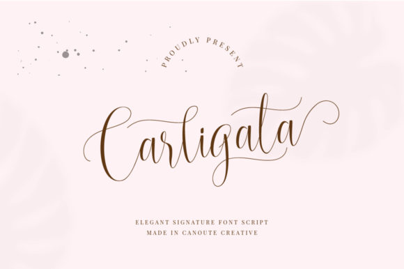 Carligata Font Poster 1