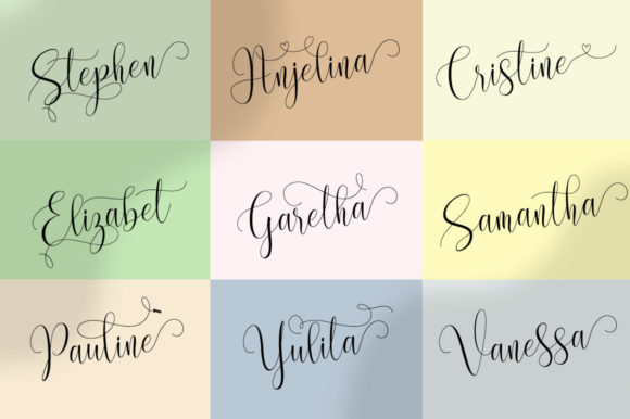 Carligata Font Poster 5