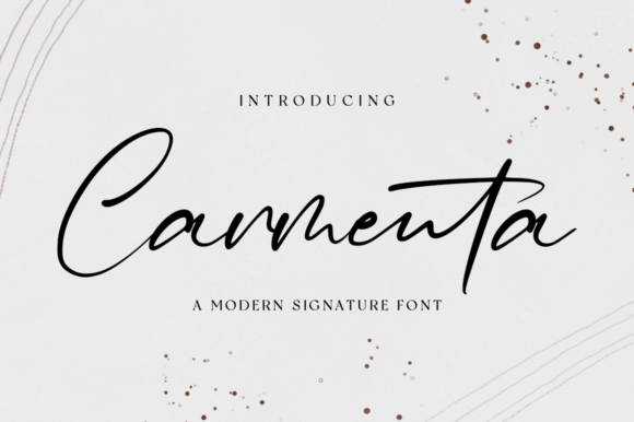 Carmenta Font Poster 1