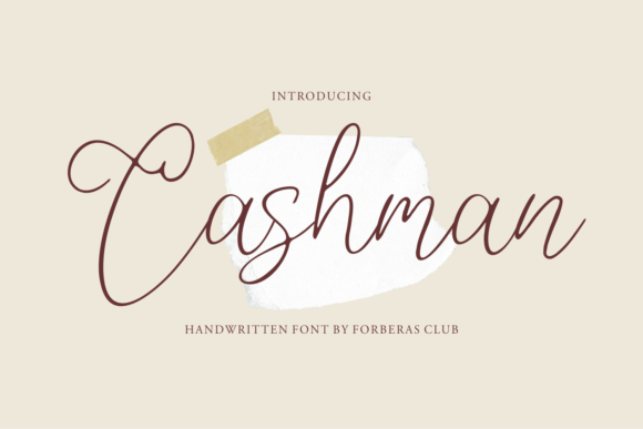 Cashman Font Poster 1