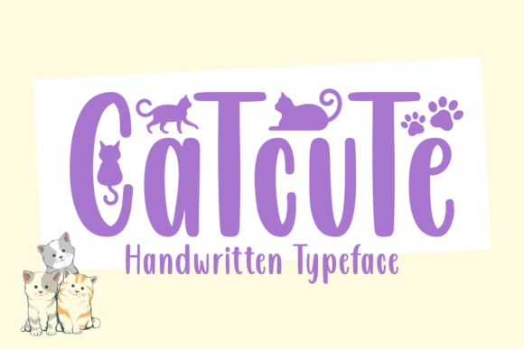 Catcute Font Poster 1