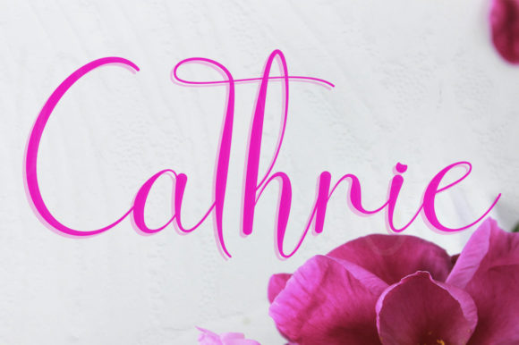 Cathrie Font Poster 1