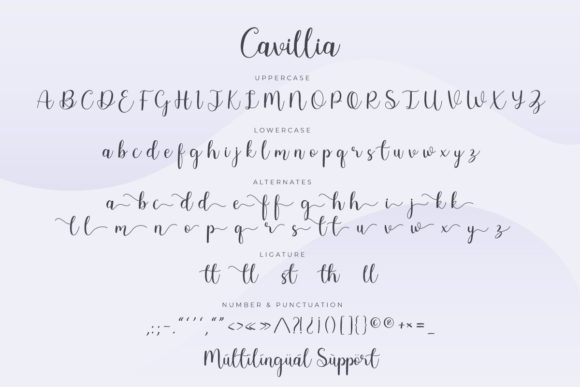 Cavillia Font Poster 7