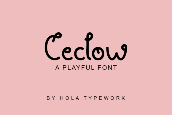 Ceclow Font Ceclow Font Poster 1