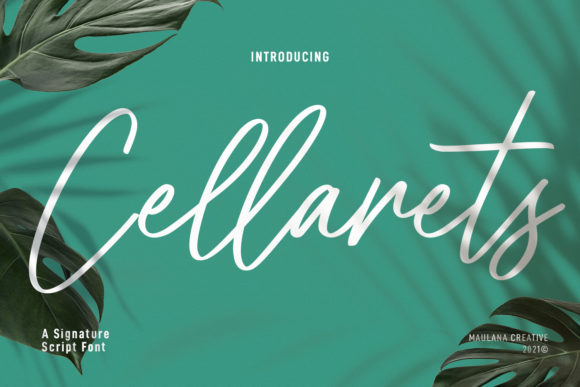 Cellarets Signature Font