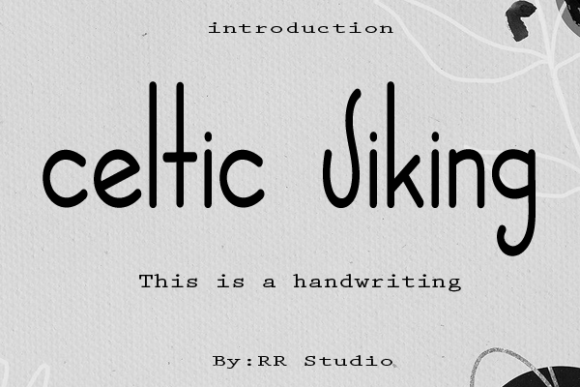 Celtic Viking Font Poster 1