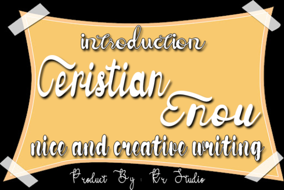 Ceristian Enou Font Ceristian Enou Font Poster 1