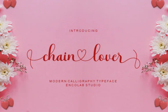 Chain Lover Font Chain Lover Font Poster 1