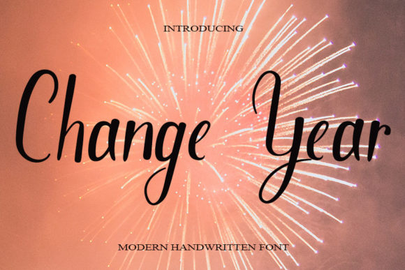 Change Year Font Poster 1