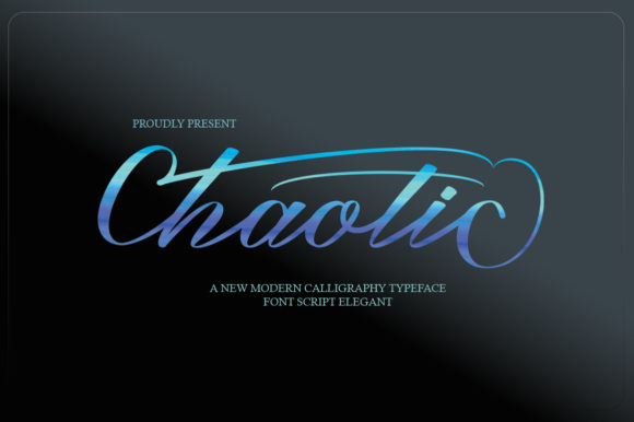 Chaotic Font Poster 1