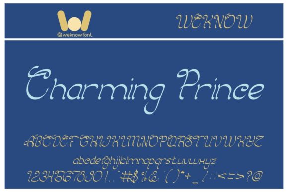 Charming Prince Font Poster 1