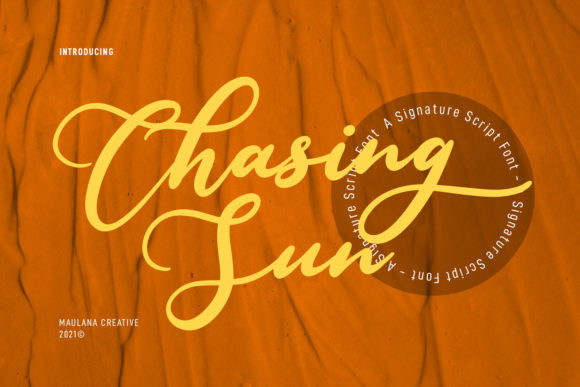 Chasing Sun Font Poster 1