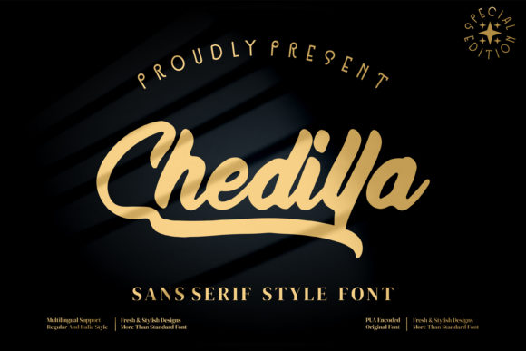 Chedillla Font Poster 1
