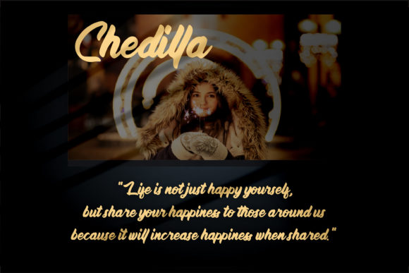 Chedillla Font Poster 2