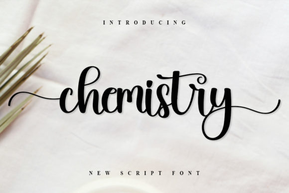 Chemistry Font Poster 1