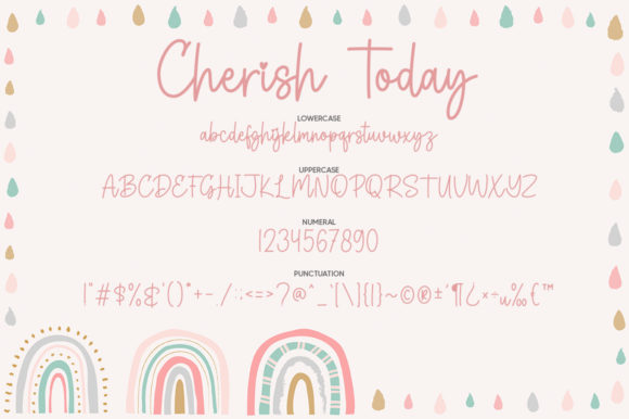 Cherish Today Font Poster 6