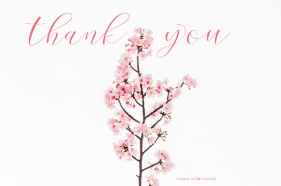 Cherry Blossom Script Font Poster 9