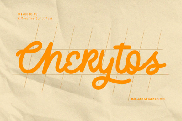 Cherytos Script Font Poster 1
