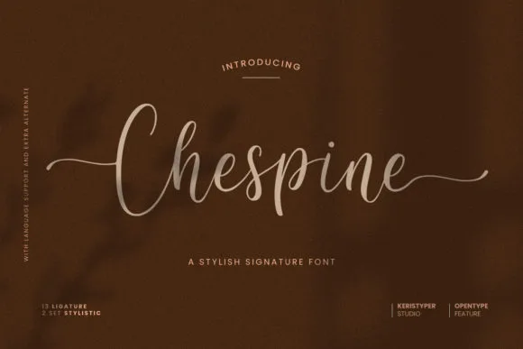 Chespine Font Chespine Font Poster 1