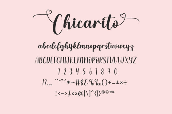 Chicarito Font Poster 7