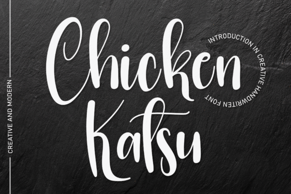 Chicken Katsu Font Poster 1