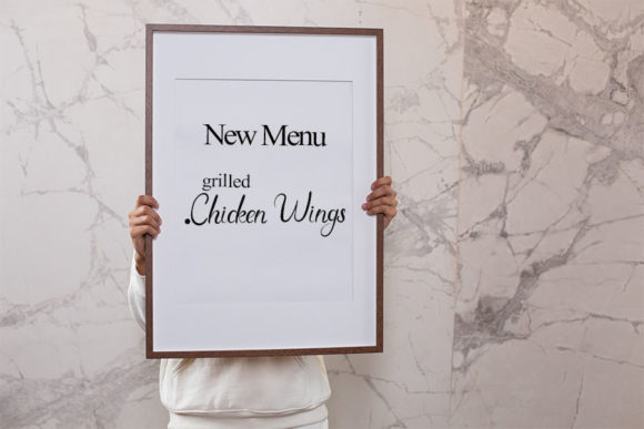 Chicken Wings Font Poster 2