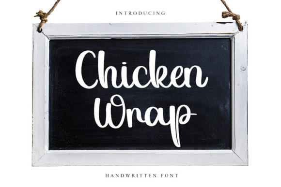 Chicken Wrap Font Poster 1