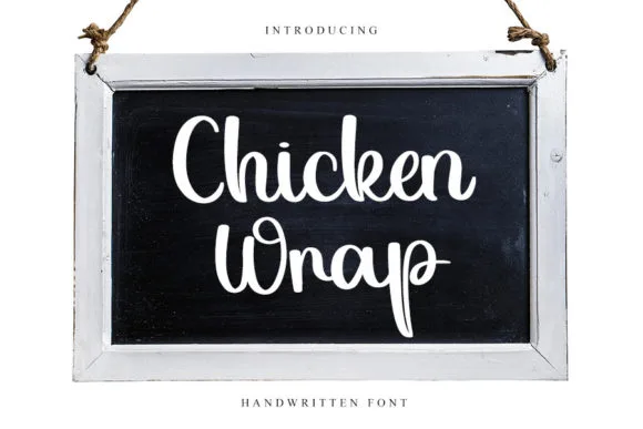 Chicken Wrap Font Poster 1