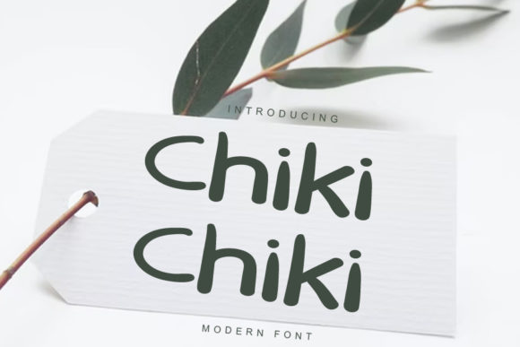 Chiki Chiki Font Poster 1