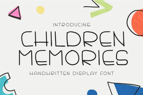 Children Memories Font Poster 1
