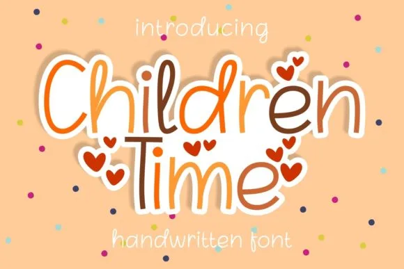 Children Time Font Children Time Font Poster 1