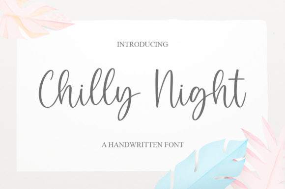 Chilly Night Font Poster 1