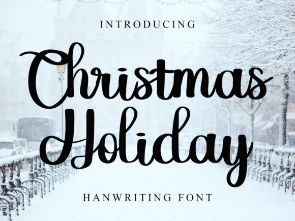 Chistmas Holiday Font Poster 5
