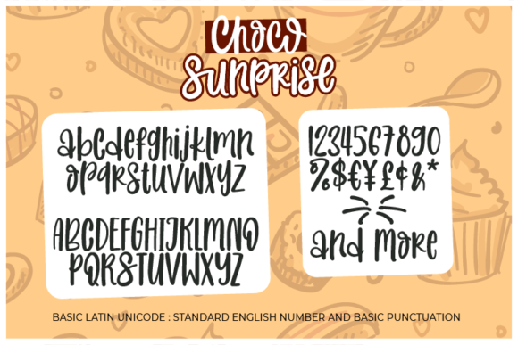 Choco Sunprise Font Poster 6