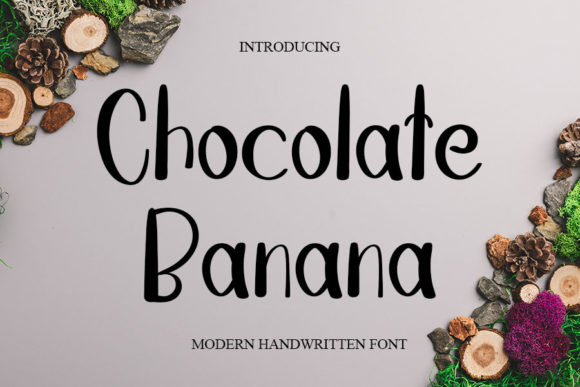 Chocolate Banana Font Poster 1