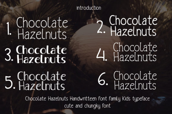 Chocolate Hazelnuts Font Poster 1