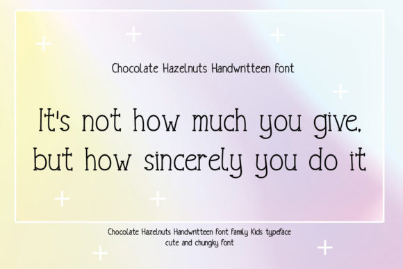 Chocolate Hazelnuts Font Poster 3