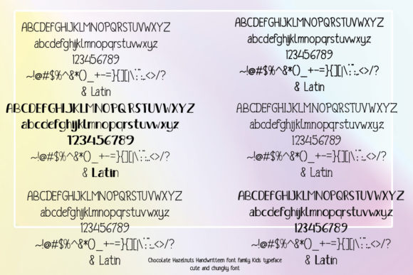 Chocolate Hazelnuts Font Poster 5