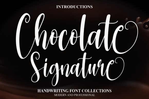 Chocolate Signature Font Poster 1