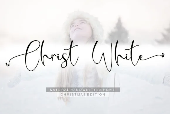 Christ White Font Christ White Font Poster 1