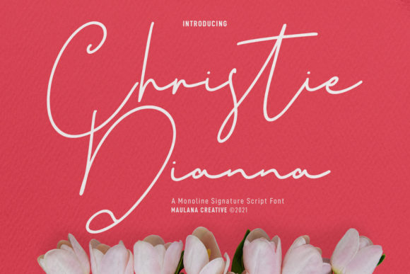 Christie Dianna Font Poster 1