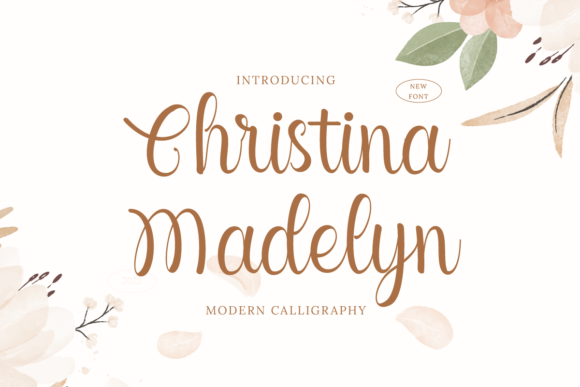 Christina Madelyn Font Poster 1