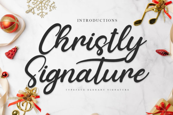 Christly Signature Font Poster 1