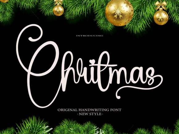 Christmas Font Poster 1