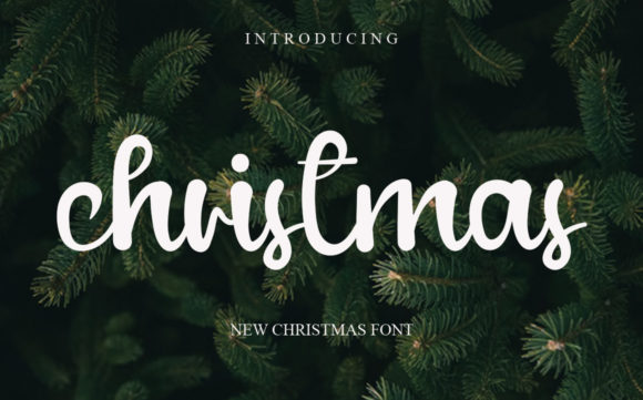 Christmas Font Poster 1