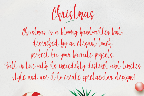 Christmas Font Poster 2