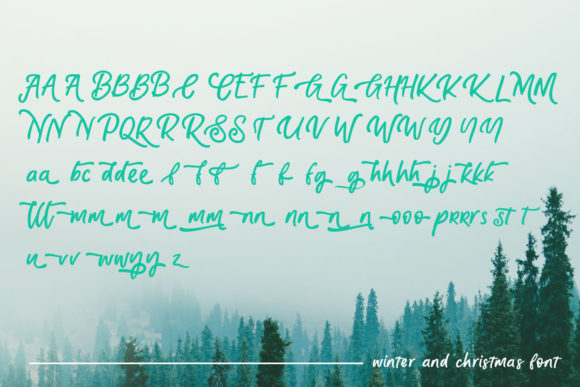 Christmas and Winter Font Poster 7