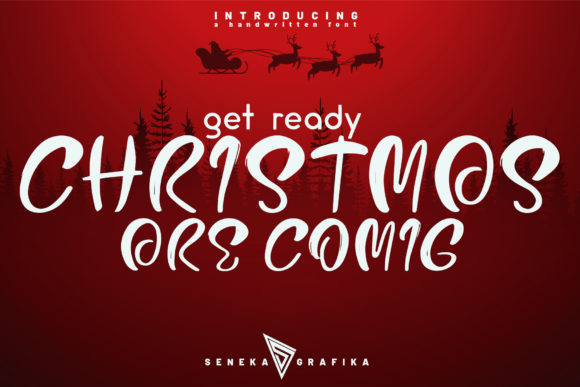 Christmas Are Coming Font Poster 1